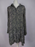 EK4914 Damen Kleid, schwarz/beige, gr. S0