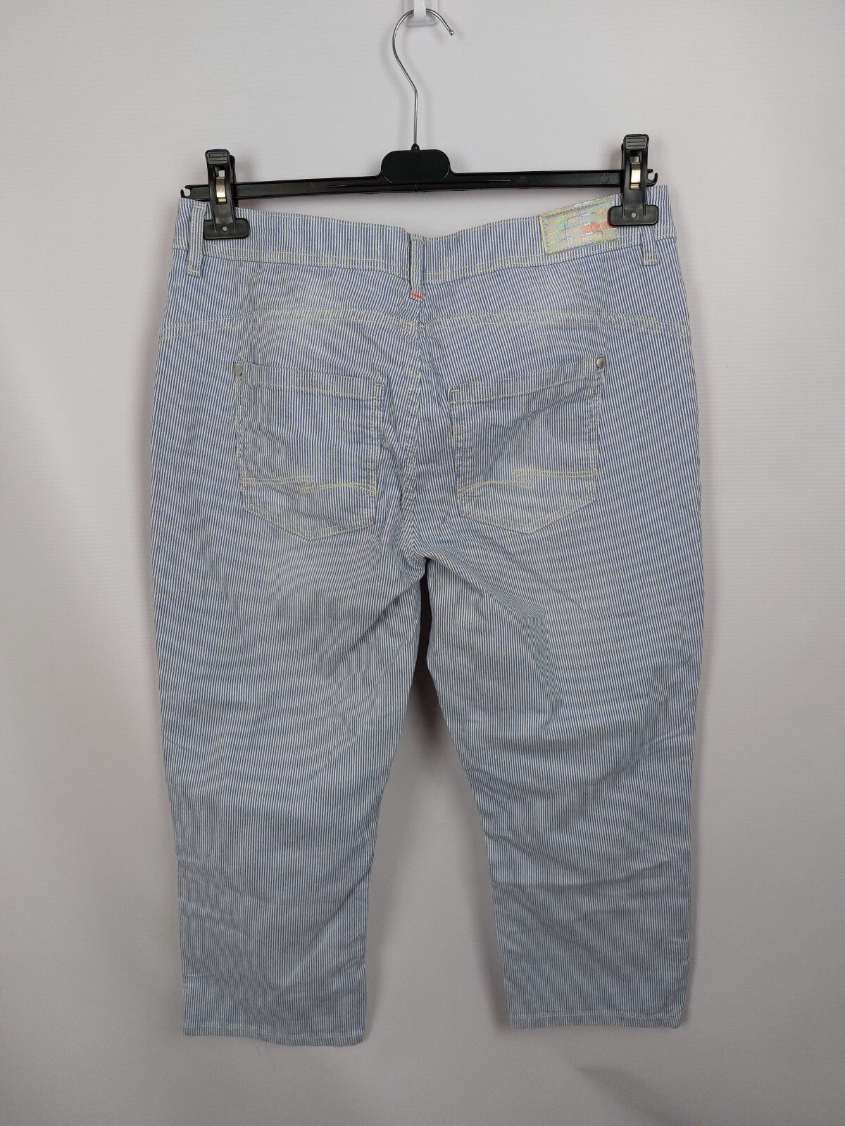 EK4292 Damen Capri Hose von Street One, blau/weiß, Gr. 32/225
