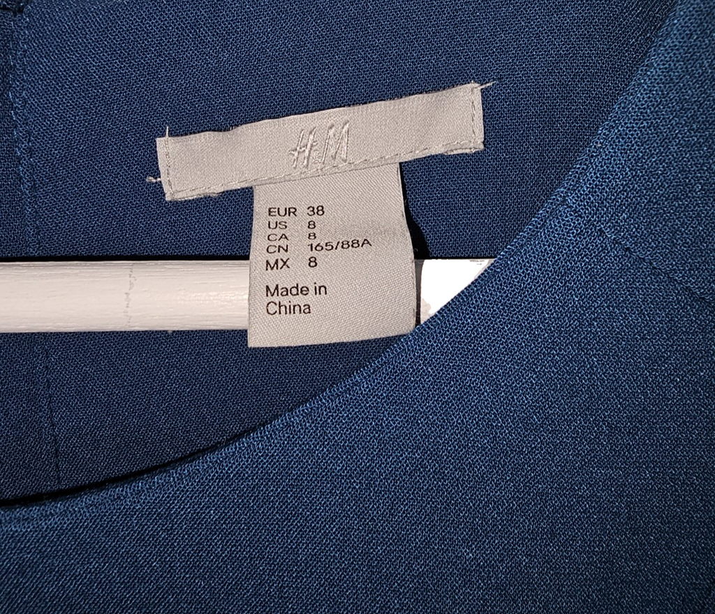 EK7119 Damen Kleid von H&M, Türkis, Gr.382