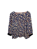 EK6425 Damen Bluse von Street One, blau-orange, Gr.L0