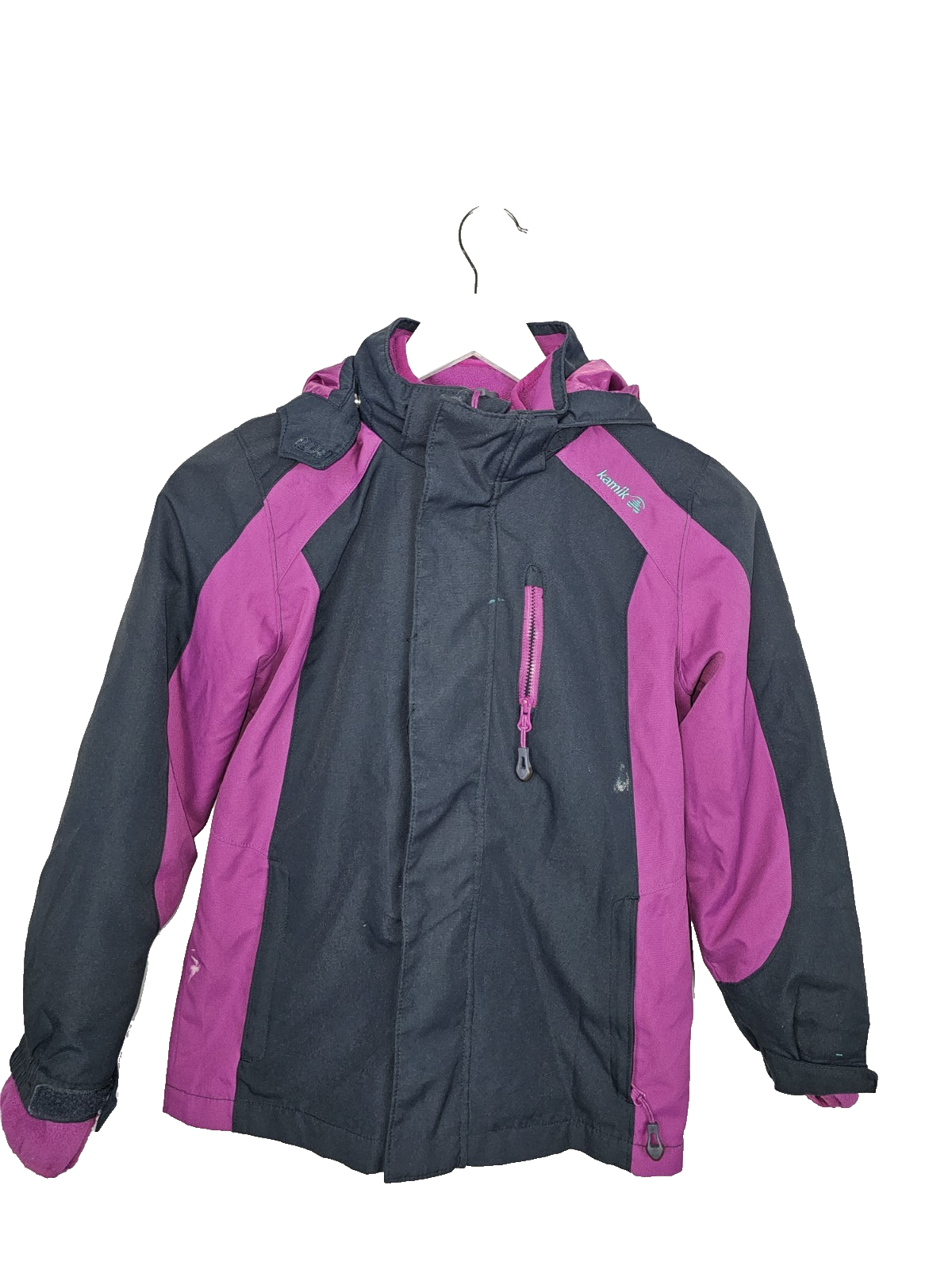 EK7672 Mädchen 2 Teilige Jacke von Kamik, Schwarz/Pink, Gr.1400