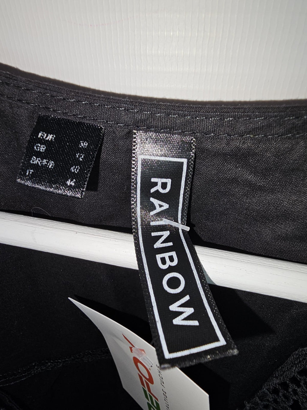 EK8391 Damen Bluse von Rainbow, Schwarz,  Gr. 382