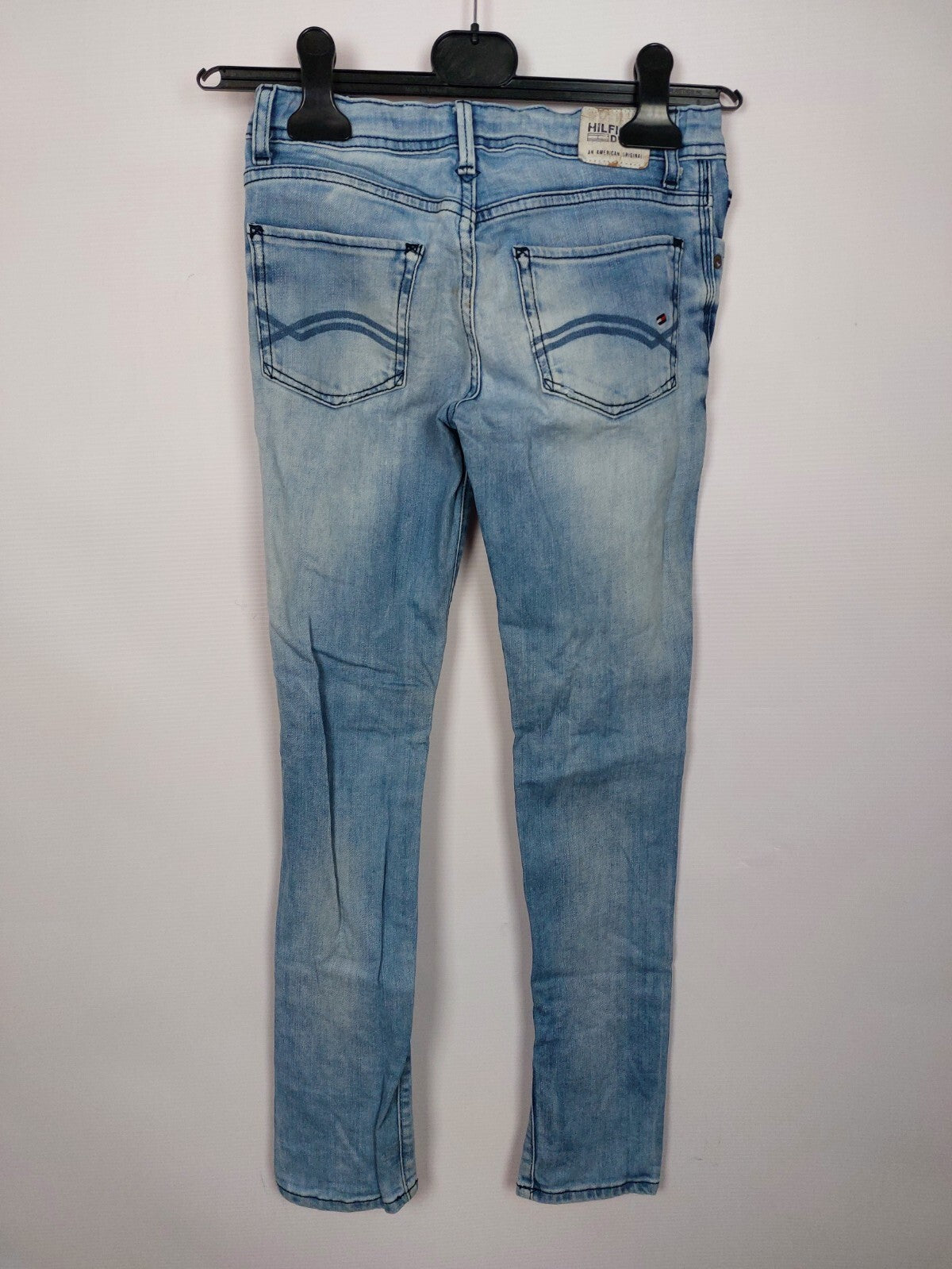 EK0842 Mädchen Jeans von Tommy Hilfiger Denim, blau, Gr.1522