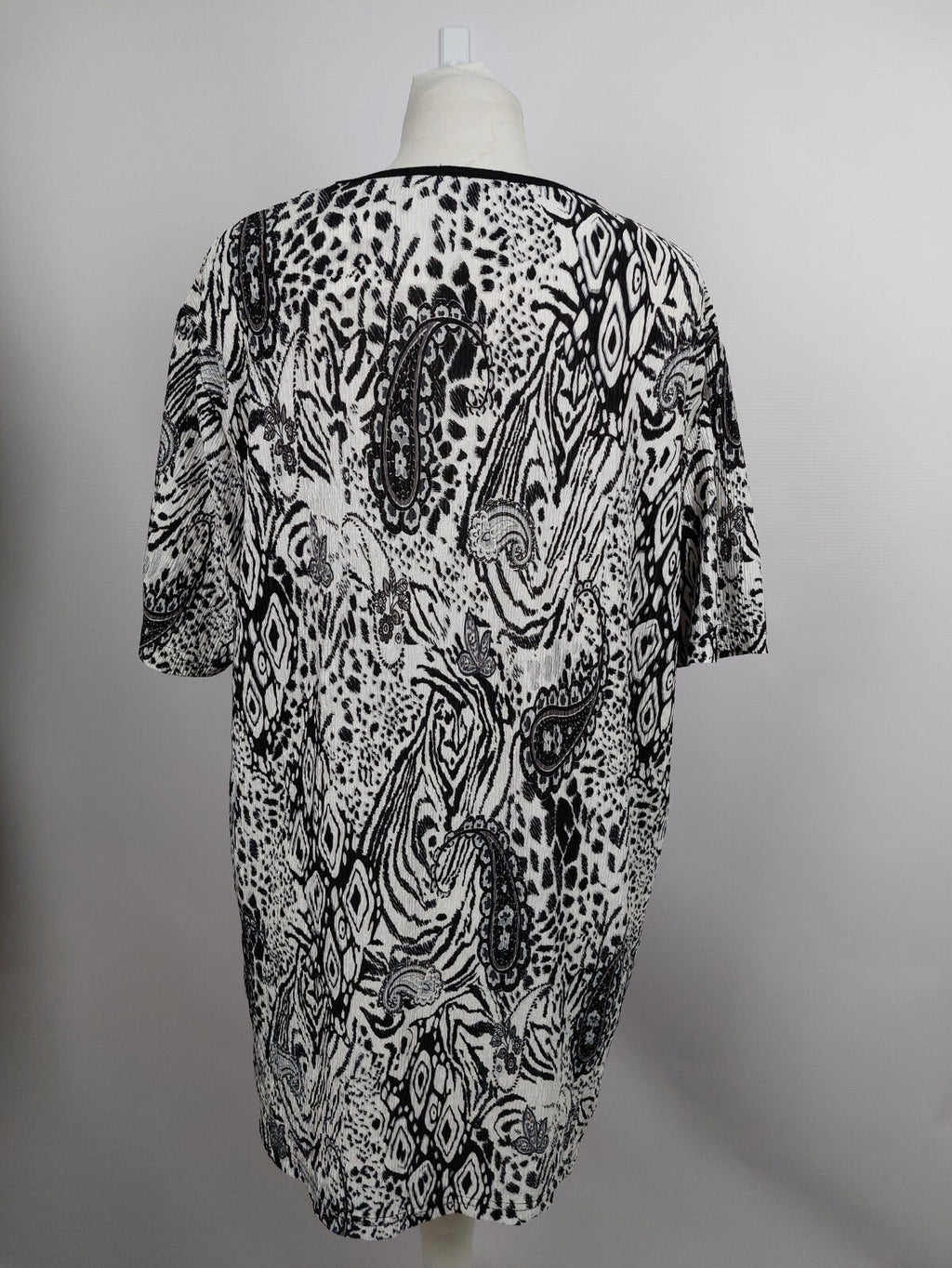EK2754 Damen Bluse von Deluxe Stars, schwarz-weiß, Gr.XXXL3