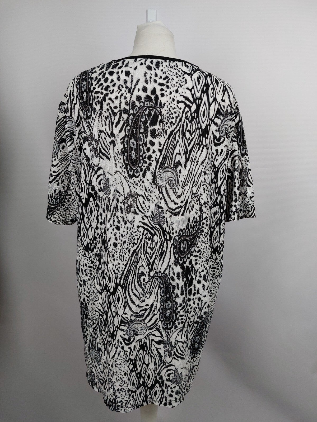 EK2754 Damen Bluse von Deluxe Stars, schwarz-weiß, Gr.XXXL3