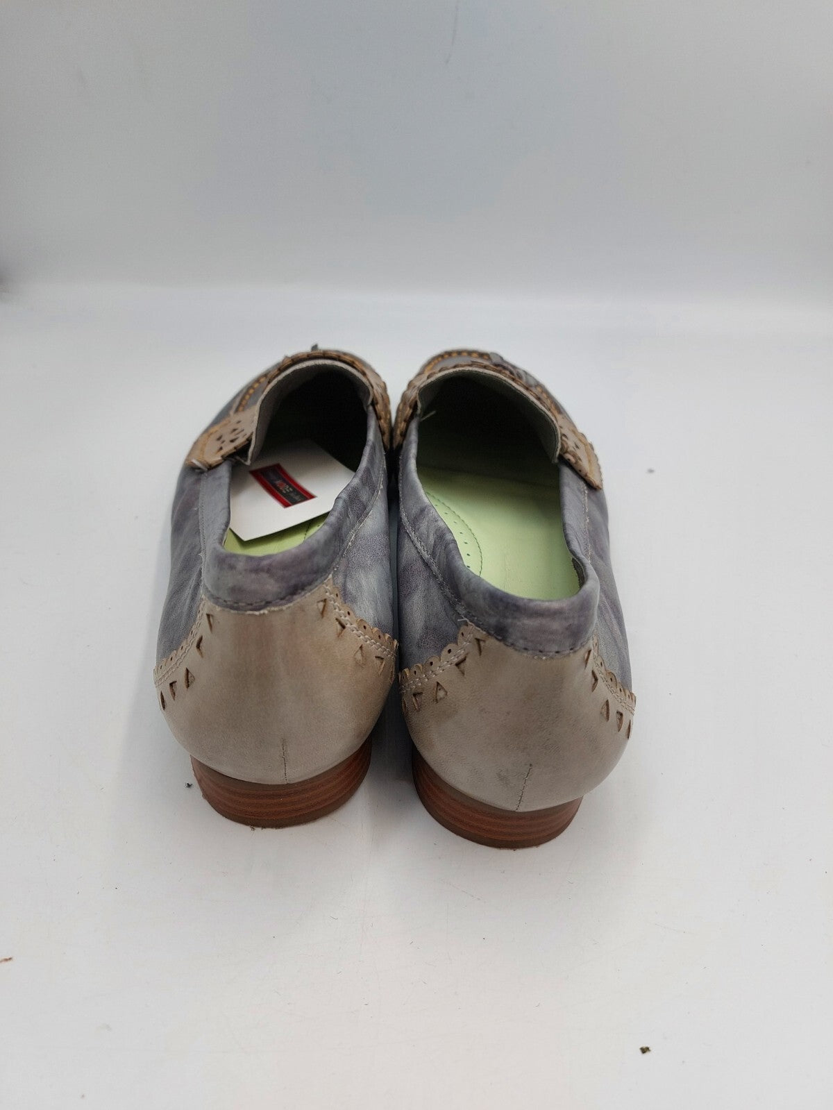 ES0390 Damen Ballerinas von Zanon&Zago, grau, Gr. 393