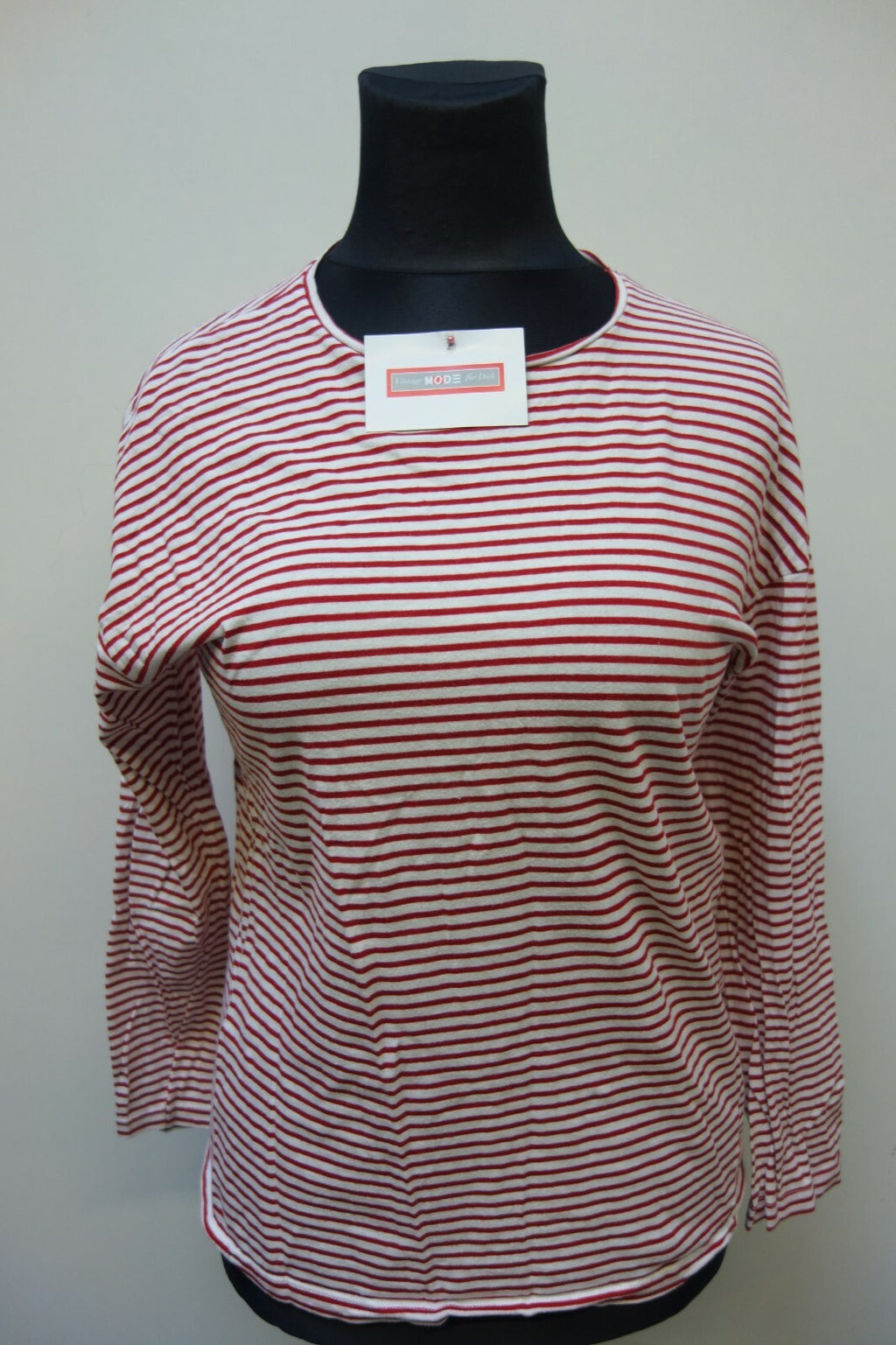 EK1356 Damen Langarmshirt von Zara Trafaluc, gestreift, Gr. S0