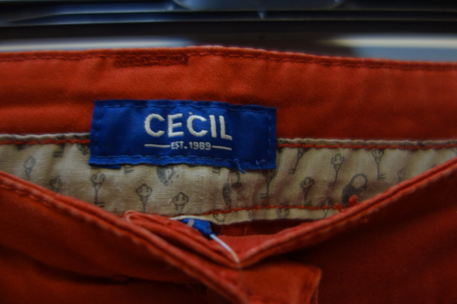 EK3370 Damen Hose von Cecil, rot, Gr. 282