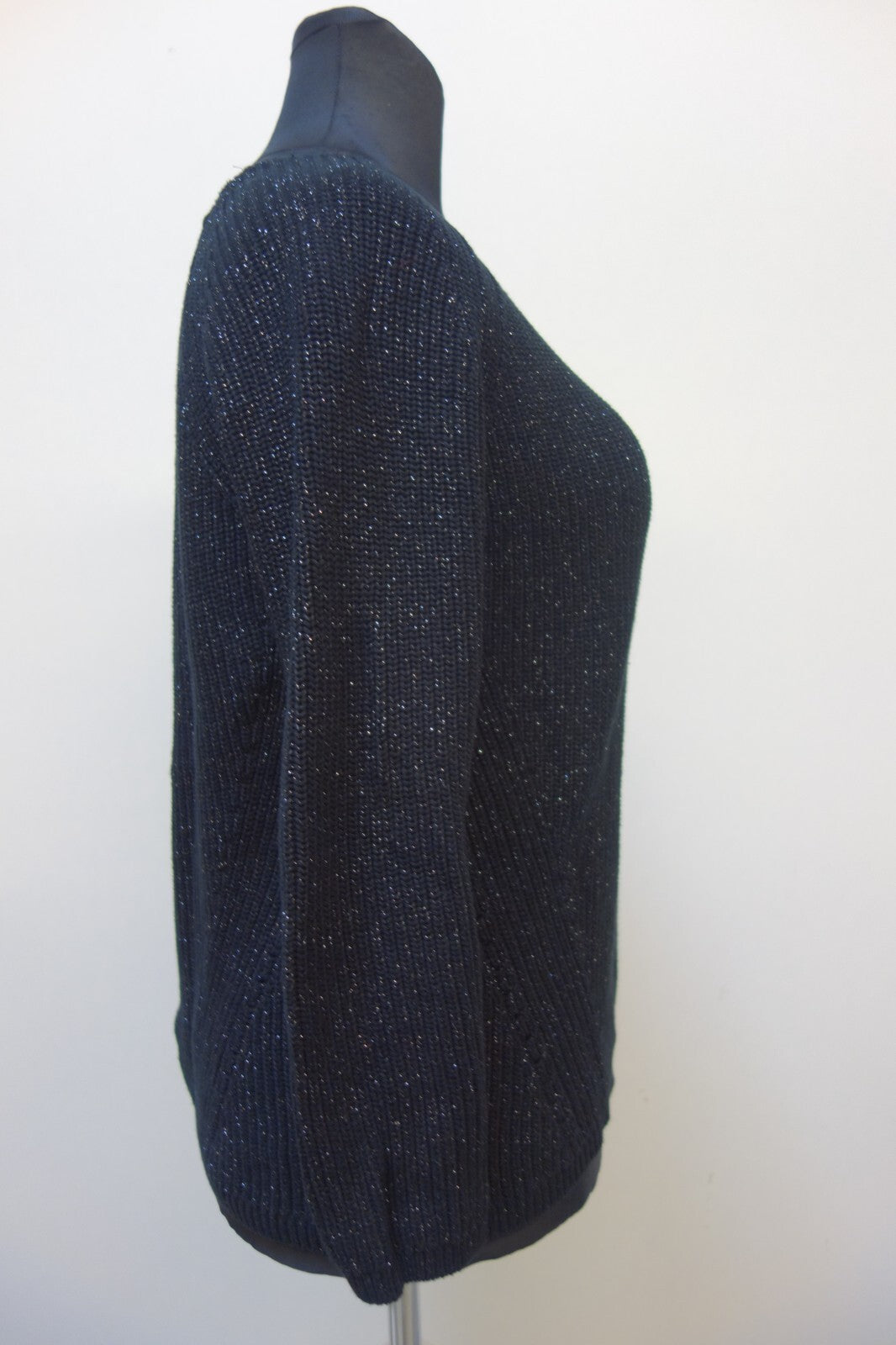 EK3561 Damen Pullover von Esprit, schwarz mit Glitzerfäden, gr. M3