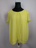EK4366 Damen T-Shirt, markenlos, gelb, Gr. 2XL0