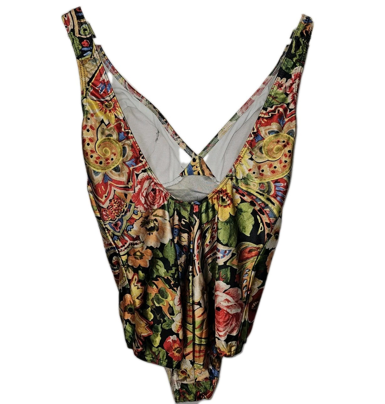 EK11058 Damen Badeanzug von Caribia, Mehrfarbiges Blumenmuster, Gr.42 2