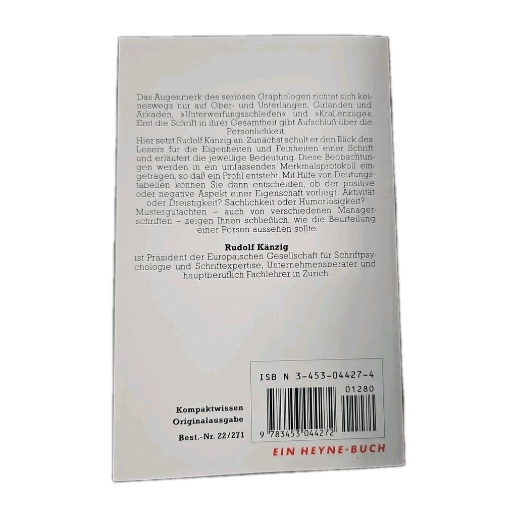 EB4161 Graphologie - Menschen anhand ihrer Schrift verstehen und beurteilen 1