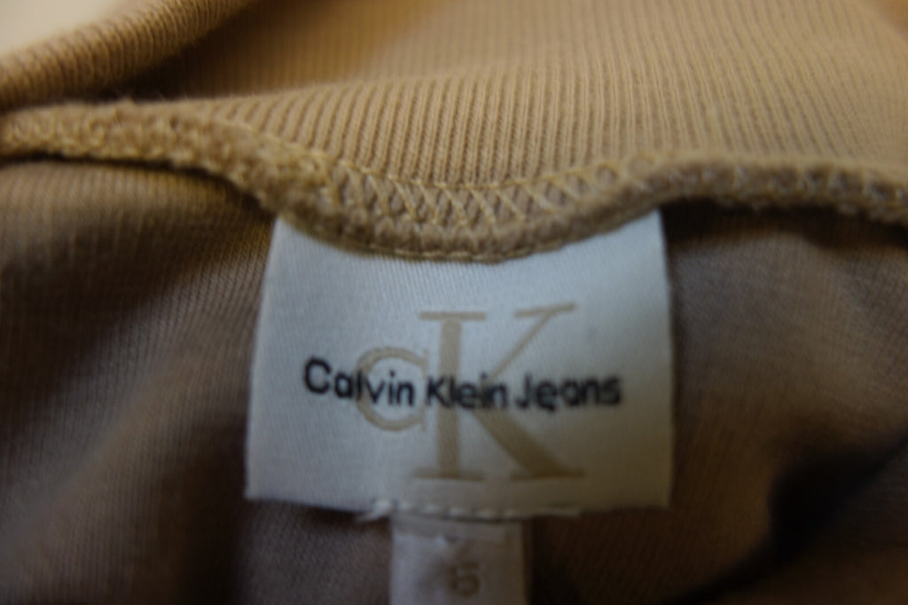 EK2789 Mädchen Langarmshirt von Calvin Klein, beigebraun, Gr. 65