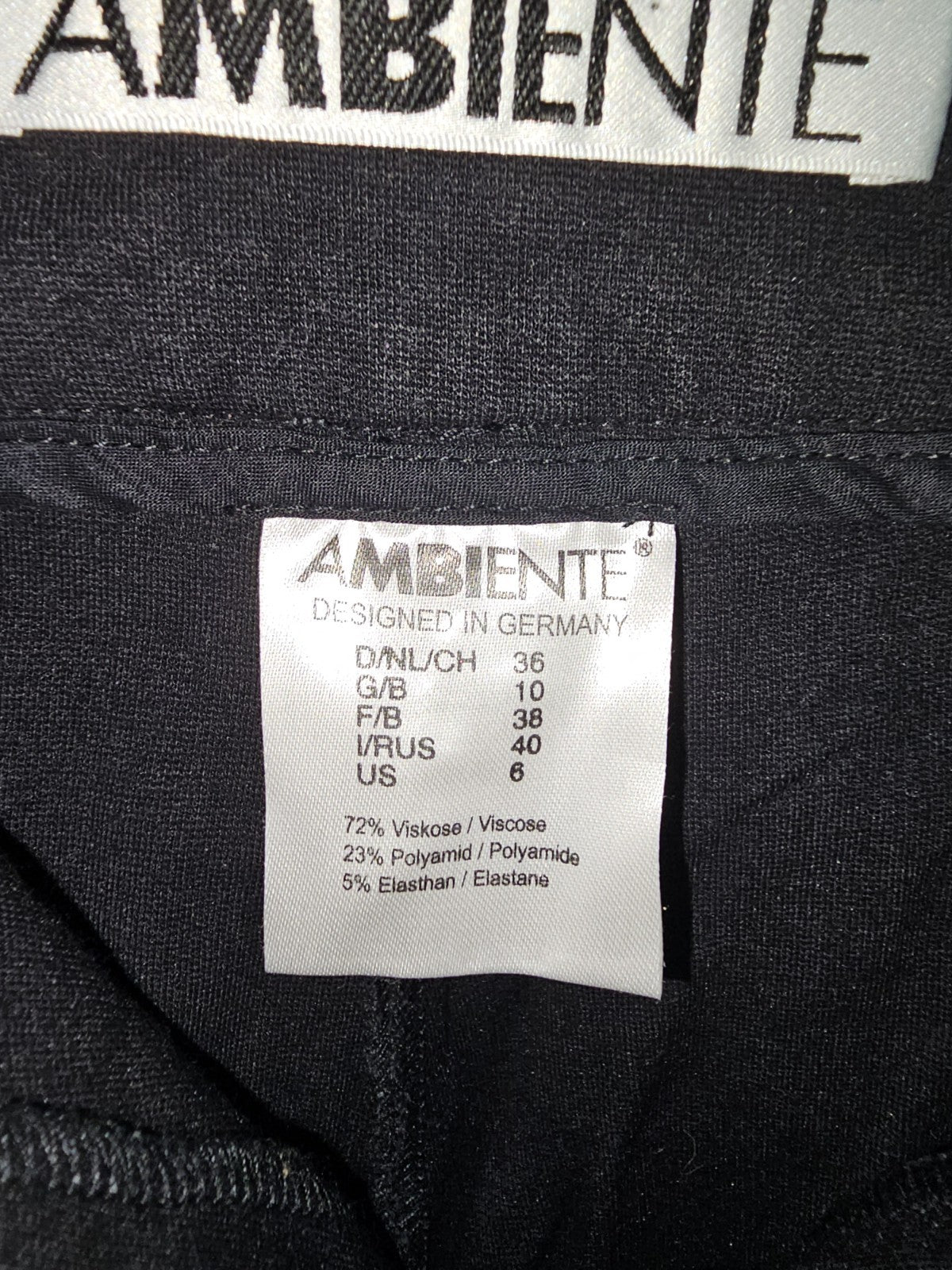EK9013 Damen Stoffhose von Ambiente, schwarz, Gr.361