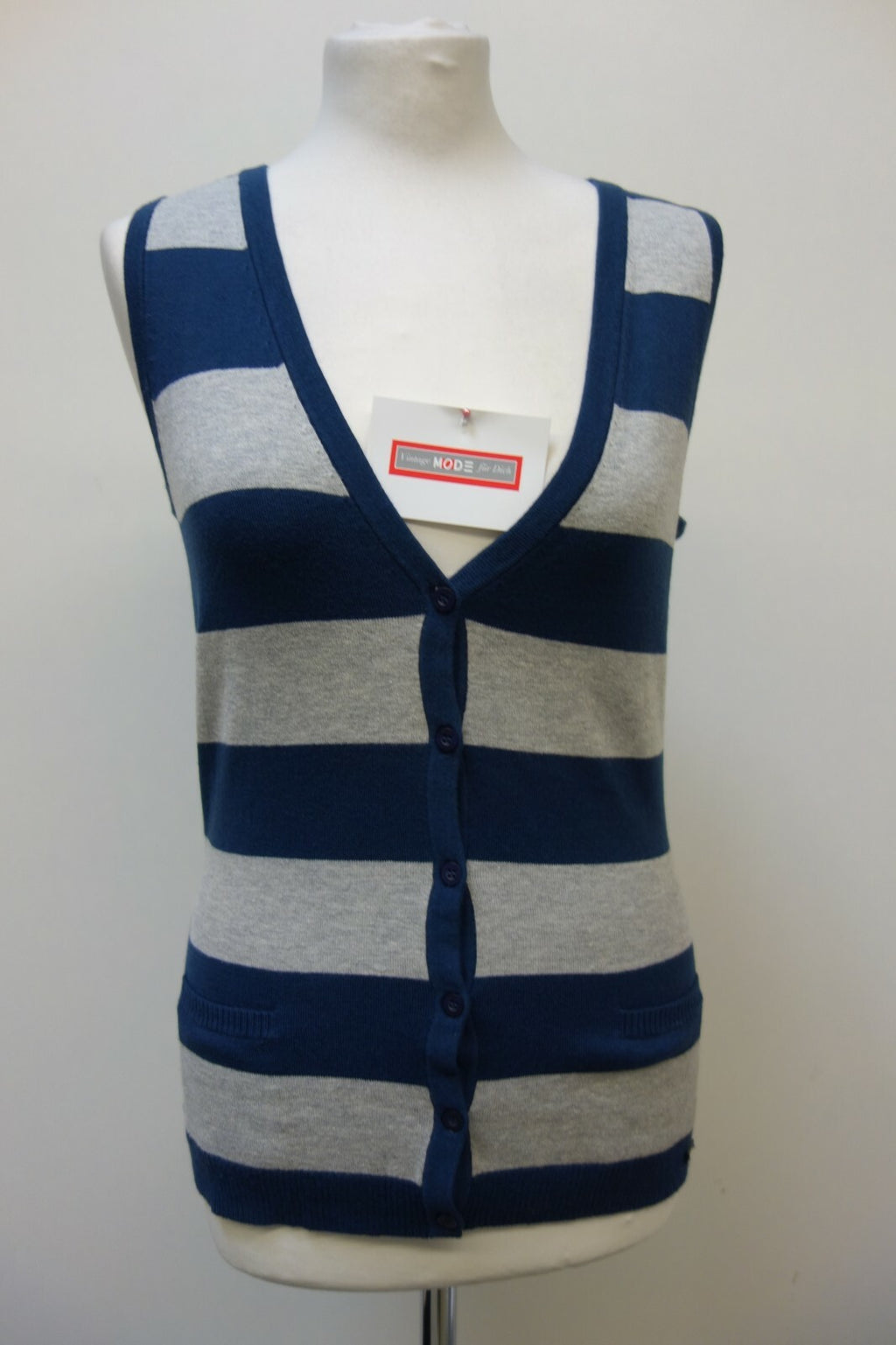 EK0436 Damen Stoff Weste von s.Oliver, gestreift, Gr. 380