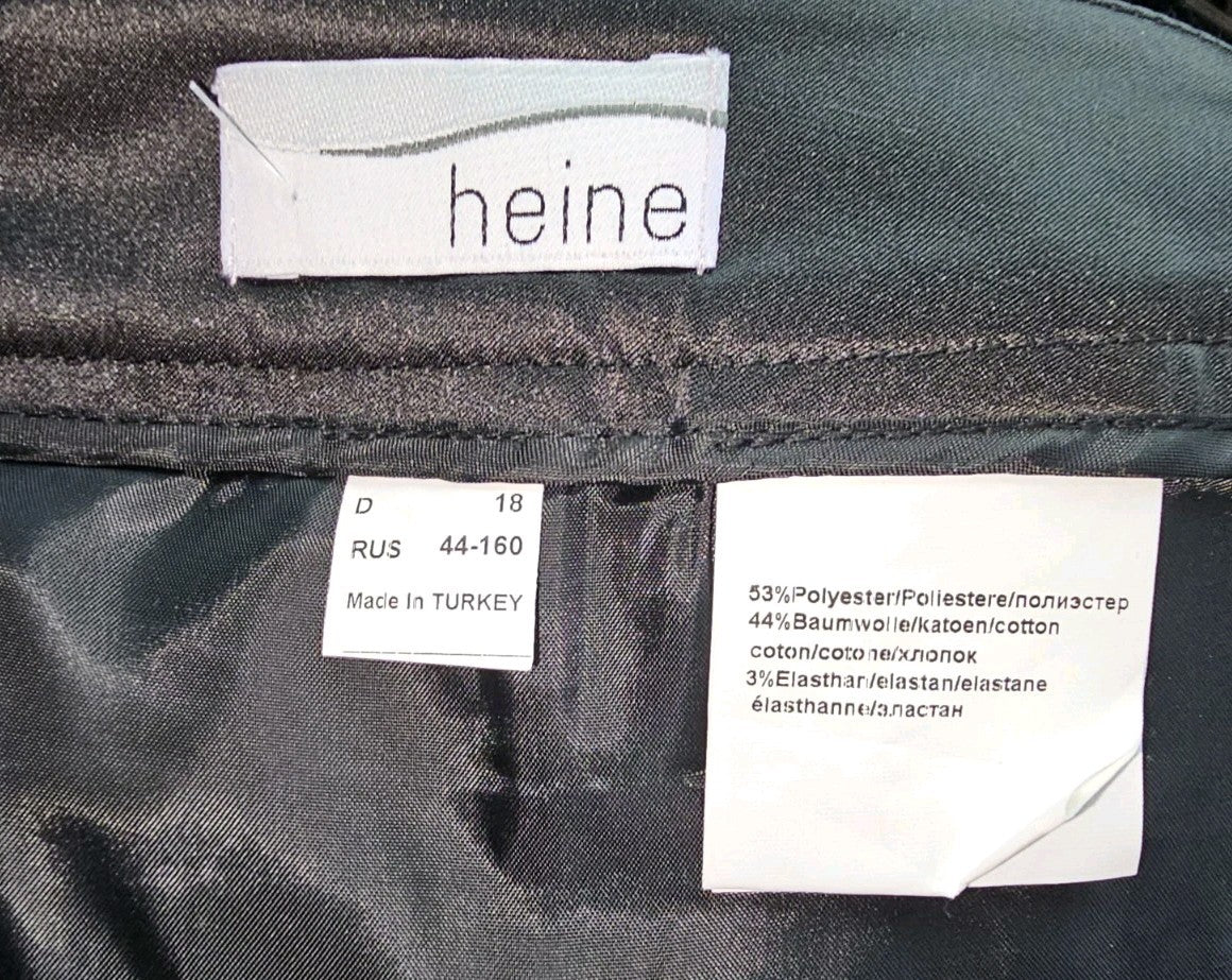 EK8090 Damen Hose von Heine, schwarz - glänzend, Gr.18(46)3