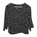 EK9122 Damen Bluse von Opus, schwarz-weiß, gepunktet, Gr.380