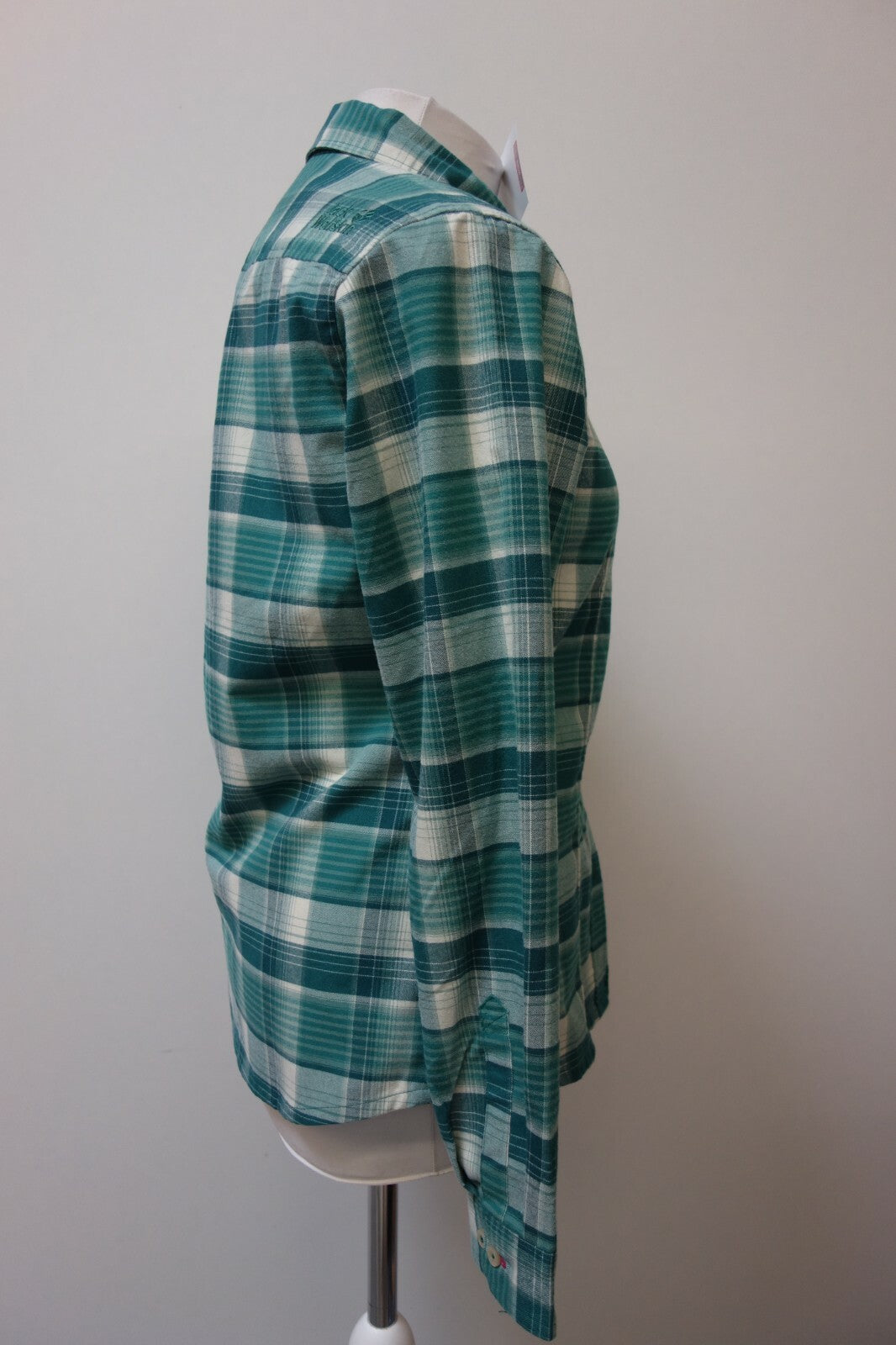 EK0411 Damen Bluse von Jack Wolfskin, grün, kariert, S2