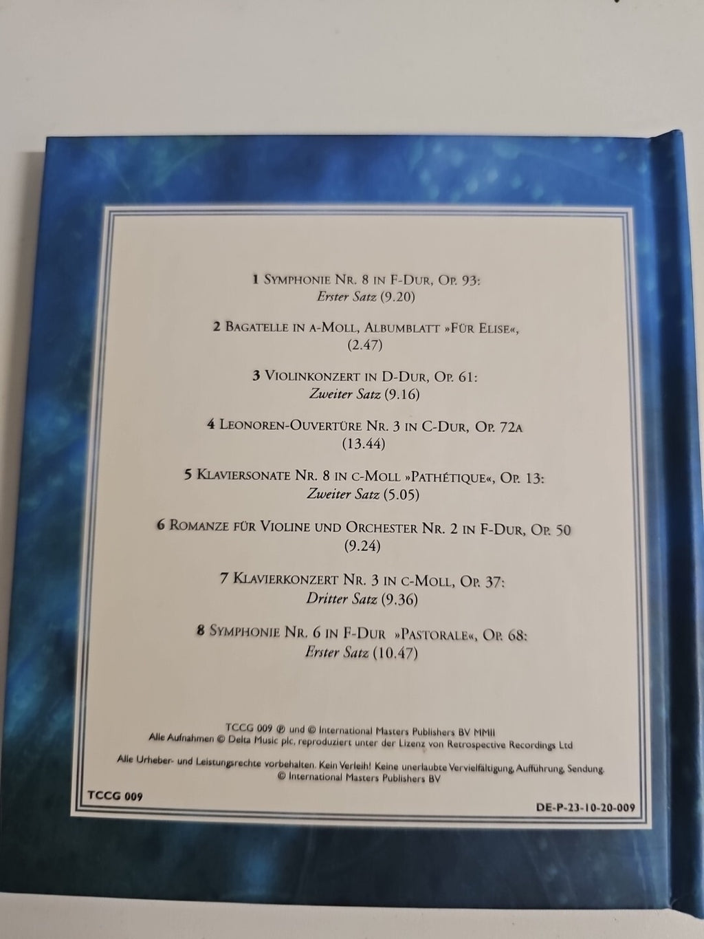 EC 5DIE GROßEN KOMPONISTEN/ BEETHOVEN - Romantische Zwischenspiele CD NEUWERTIG 3