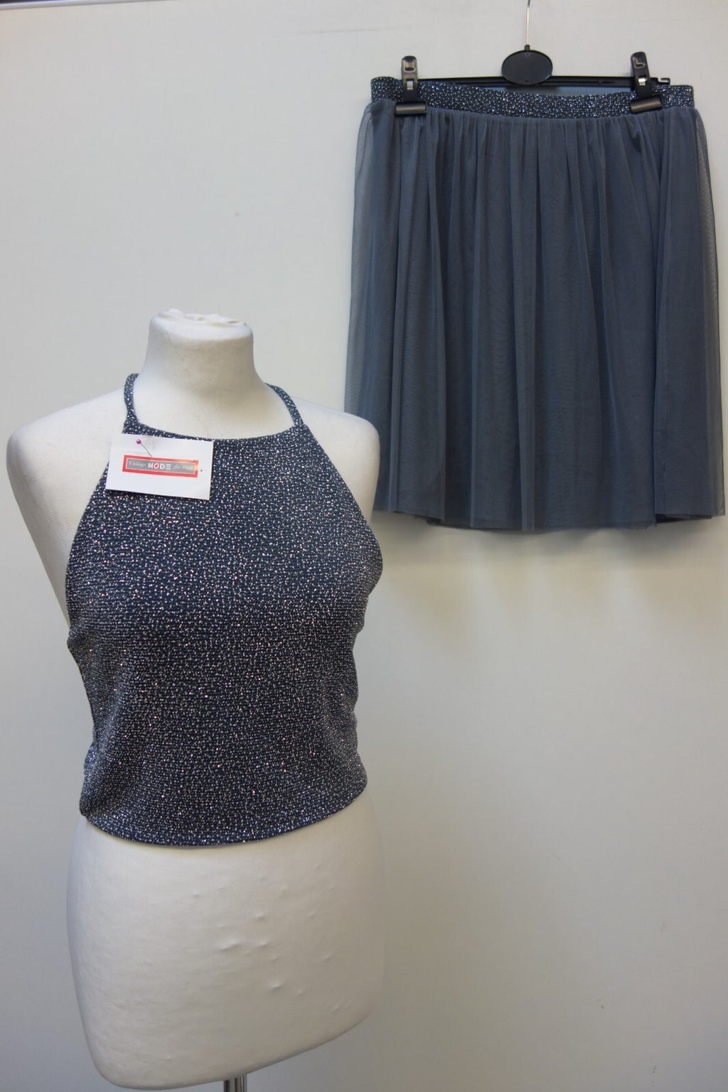 EK3576 Damen Set von Divided, grau glitzernd, Gr. M0