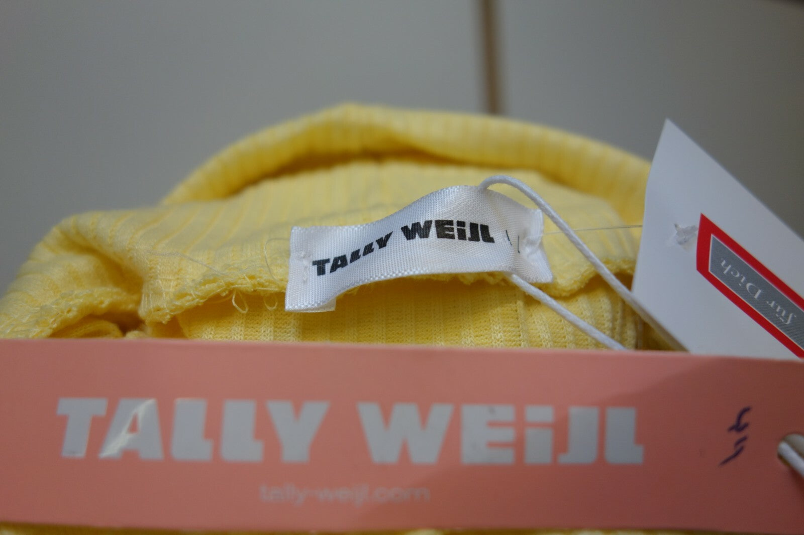 EK1070 Damen Shirt von Tally Weijl, gelb, Gr. L (S)4