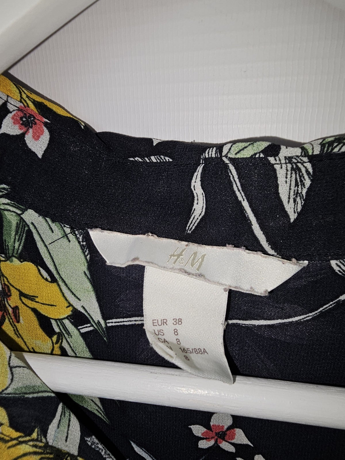 EK8625 Damen Bluse von H&M, Schwarz, Gr. 382