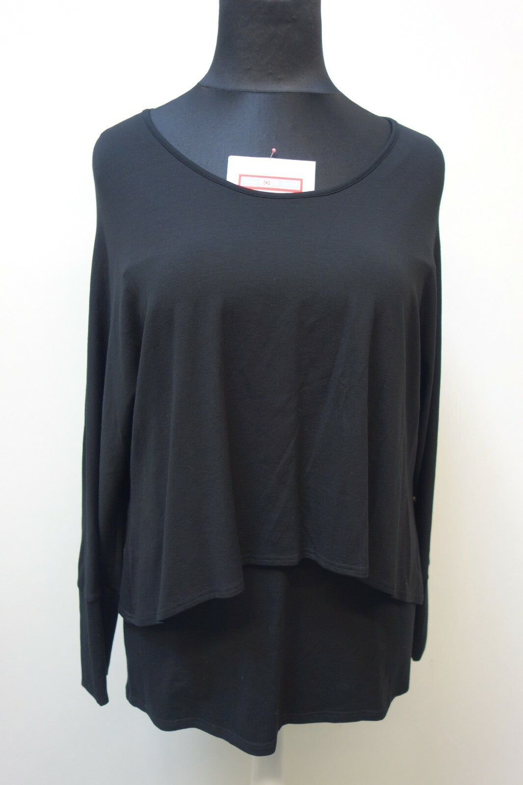 EK1142 Damen Longshirt von Doris Streich, schwarz, Gr. 400