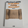 EB1786 Ist die Bibel richtig übersetzt? Band 1. von Lapide, Pinchas0