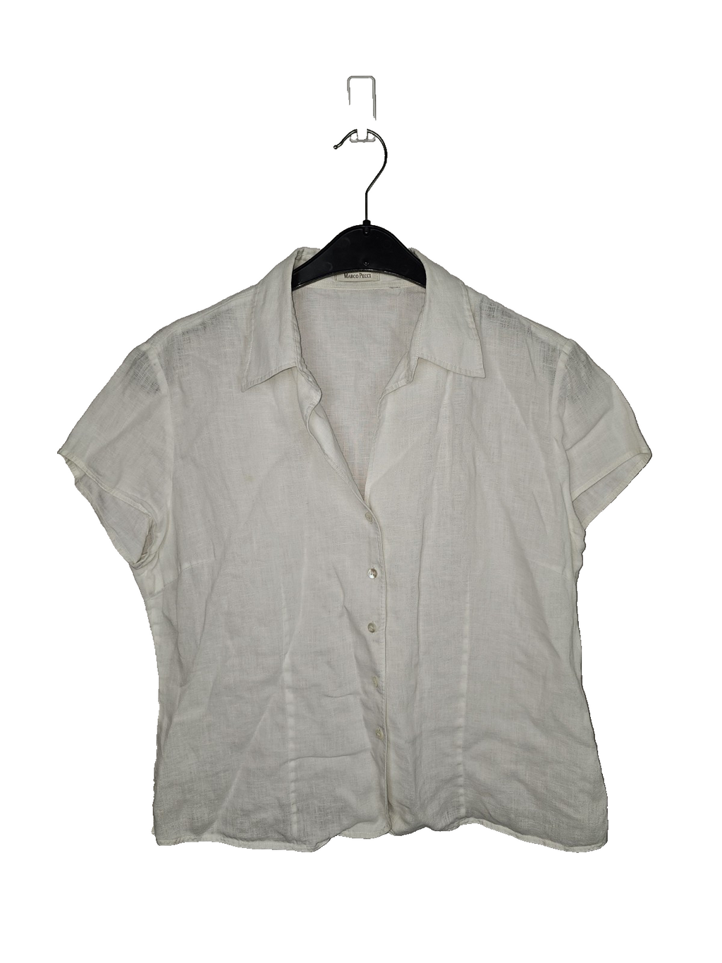 EK7489 Damen Bluse Von Marco Pecci, Weiß, Gr.M0