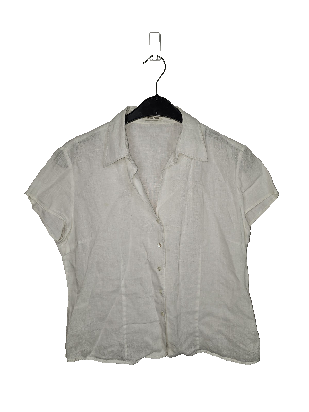 EK7489 Damen Bluse Von Marco Pecci, Weiß, Gr.M0