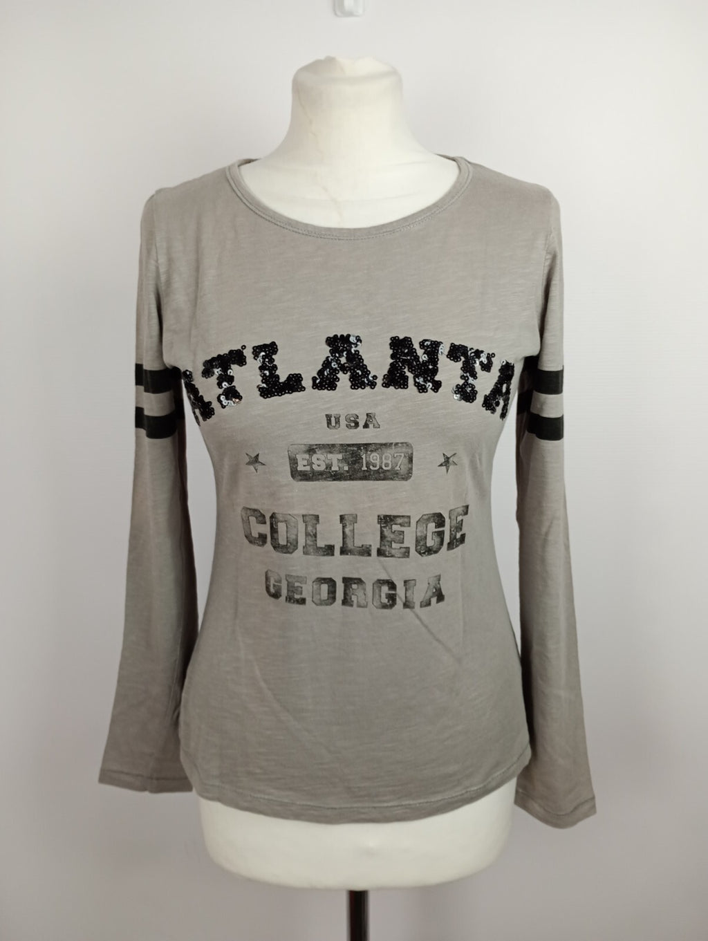 EK1932 Damen Langarmshirt von Darling, grau, Gr. S0