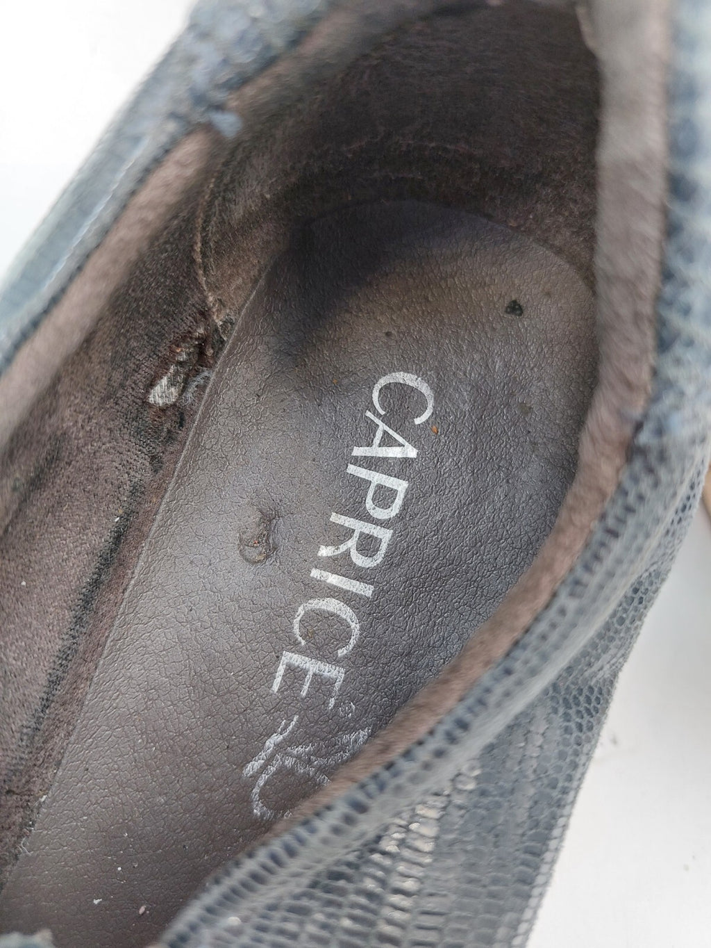 ES0399 Damen Halbschuhe von Caprice, graublau, Gr. 365