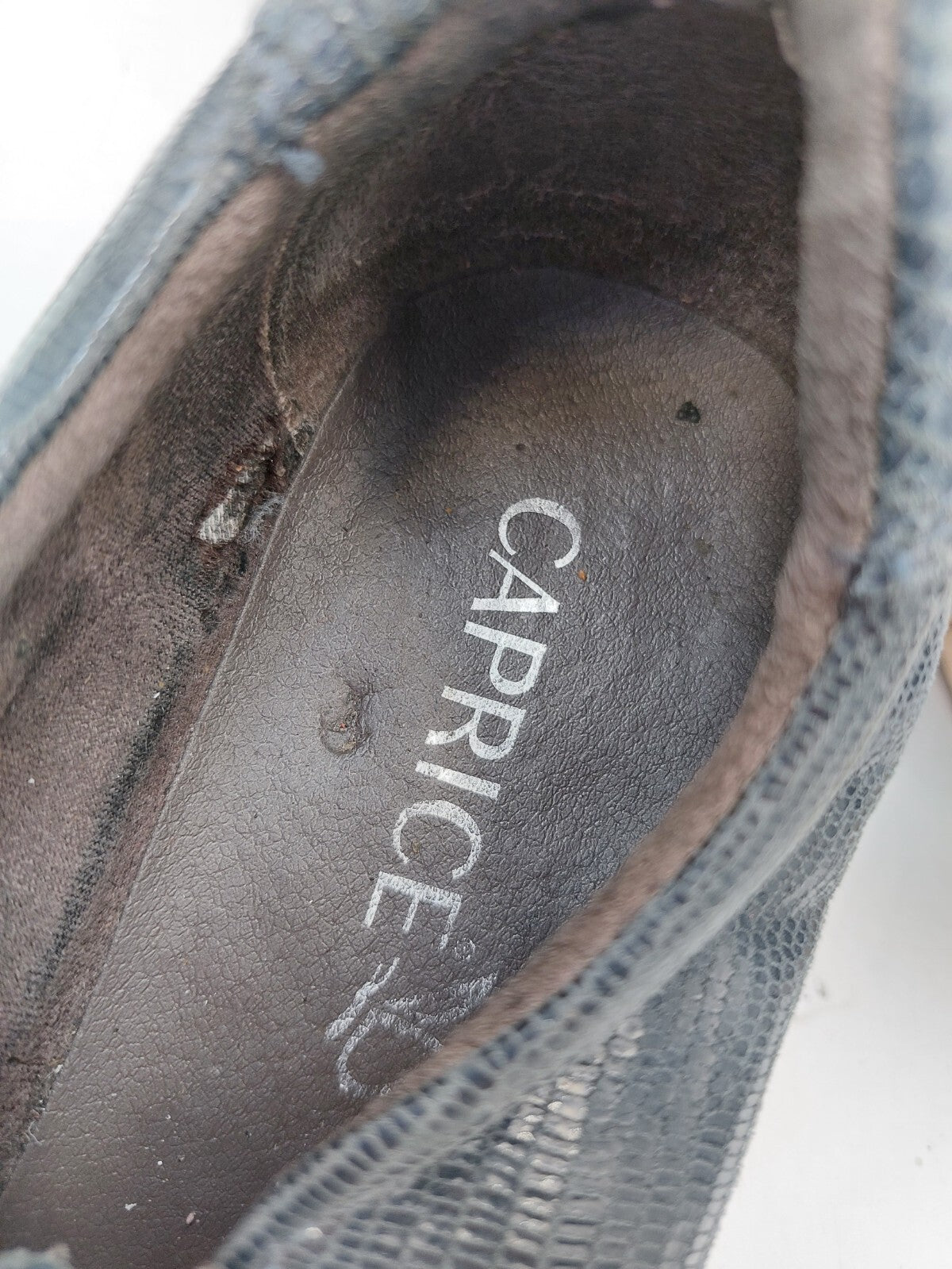 ES0399 Damen Halbschuhe von Caprice, graublau, Gr. 365