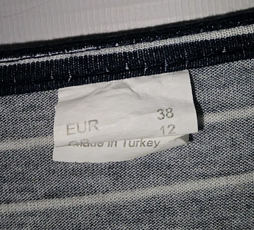 EK9867 Damen T-Shirt Gr.38 Blau Gestreift1