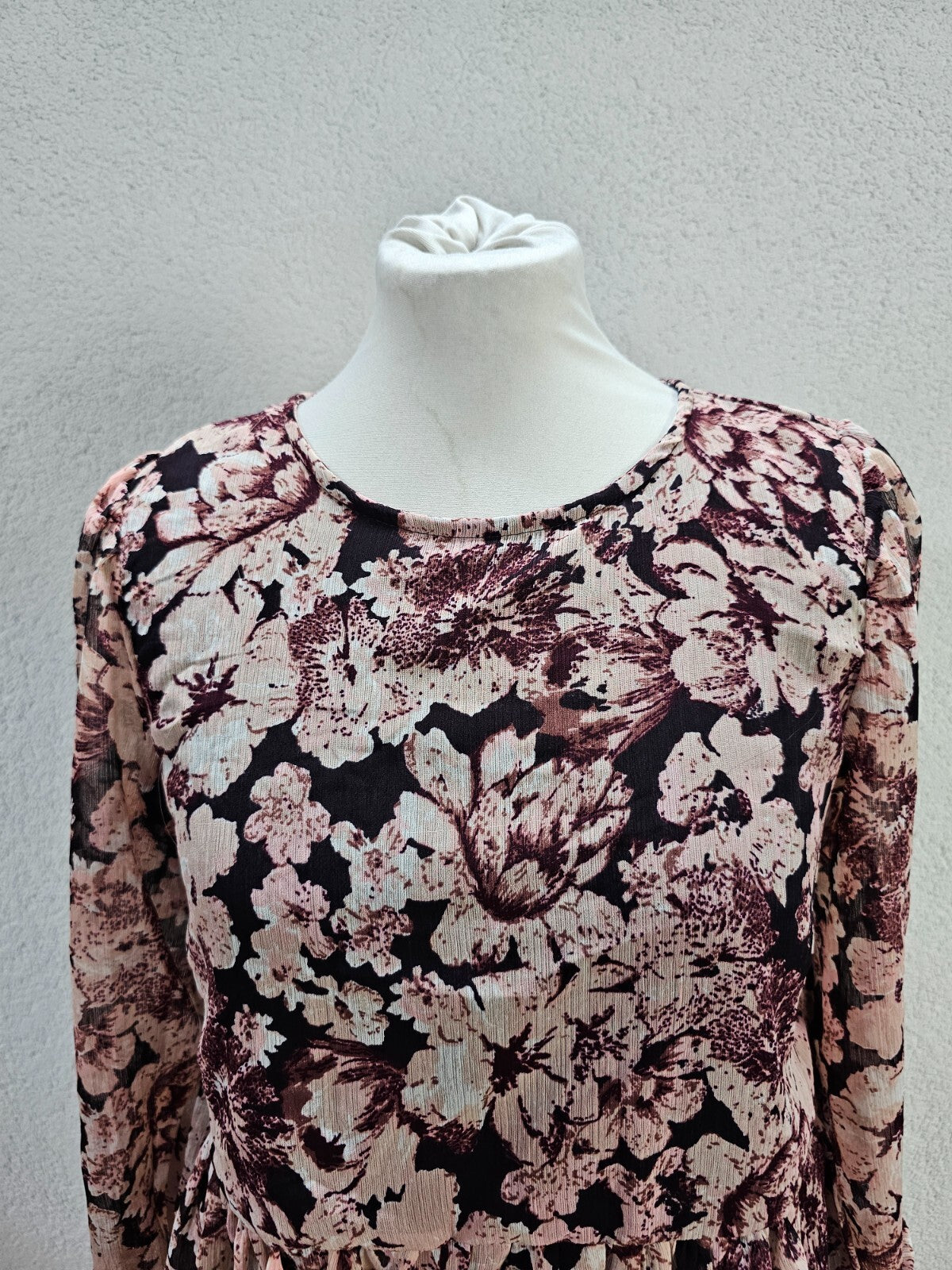 EK5783 Damen Bluse von Only, rosa/bordeaux, Gr. S1