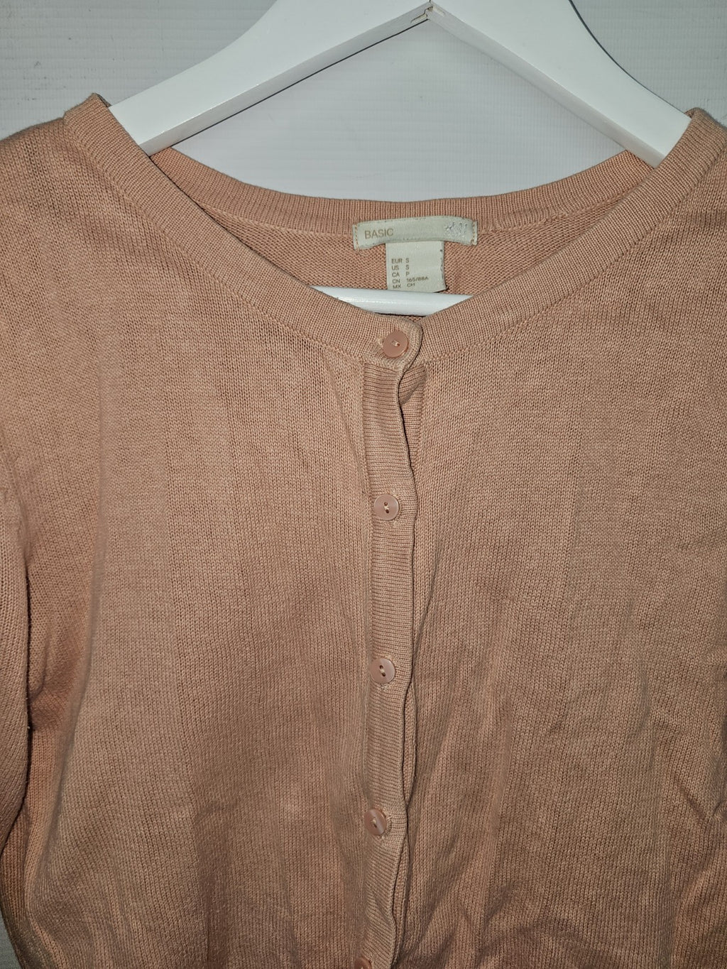 EK8641 Damen Strickjacke von H&M, Rosa, Gr. S1