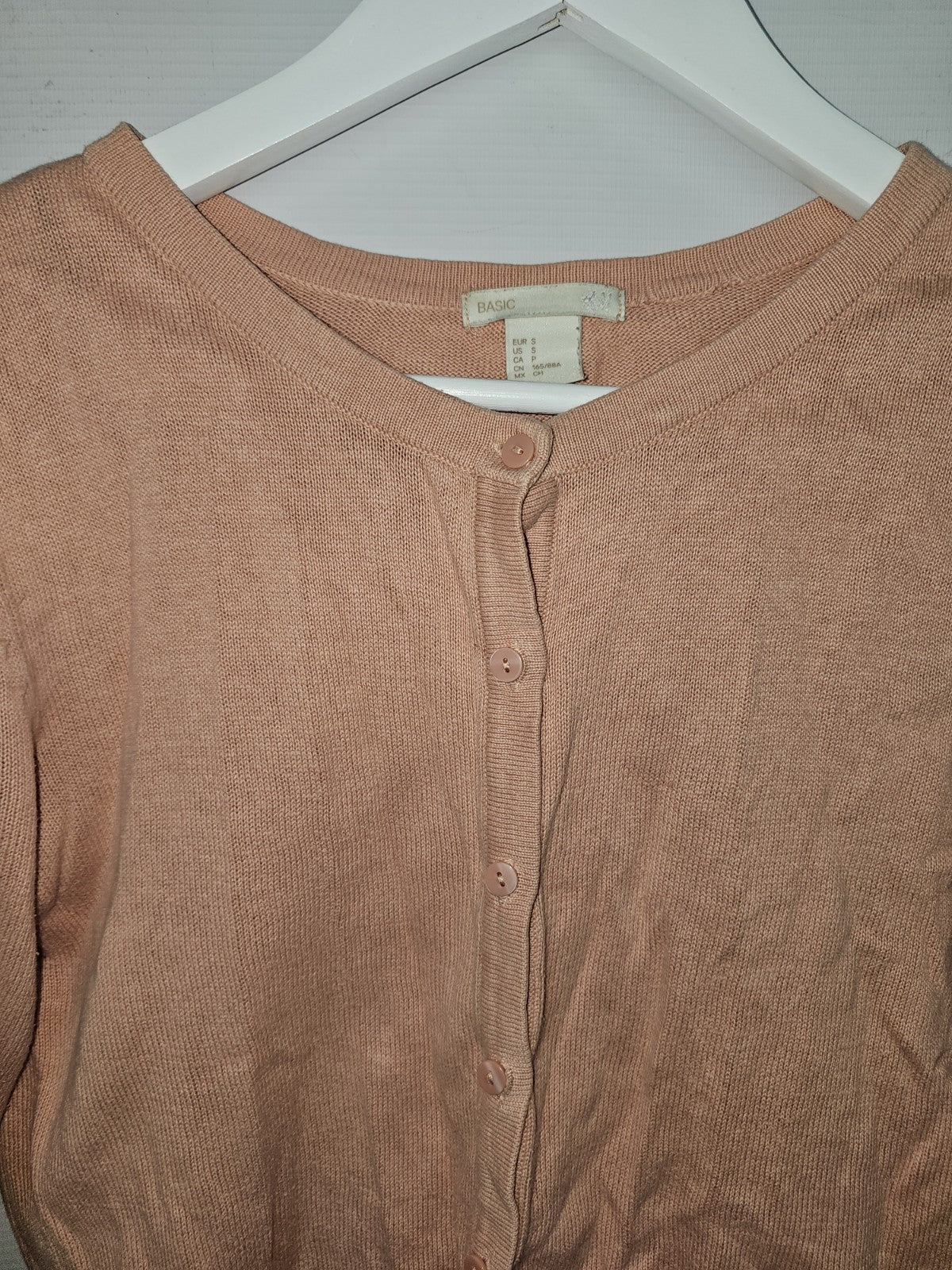 EK8641 Damen Strickjacke von H&M, Rosa, Gr. S1