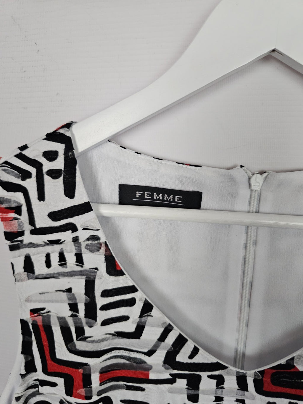 EK9169 Damen Kleid von Femme, Weiß, Gr. Ca 442