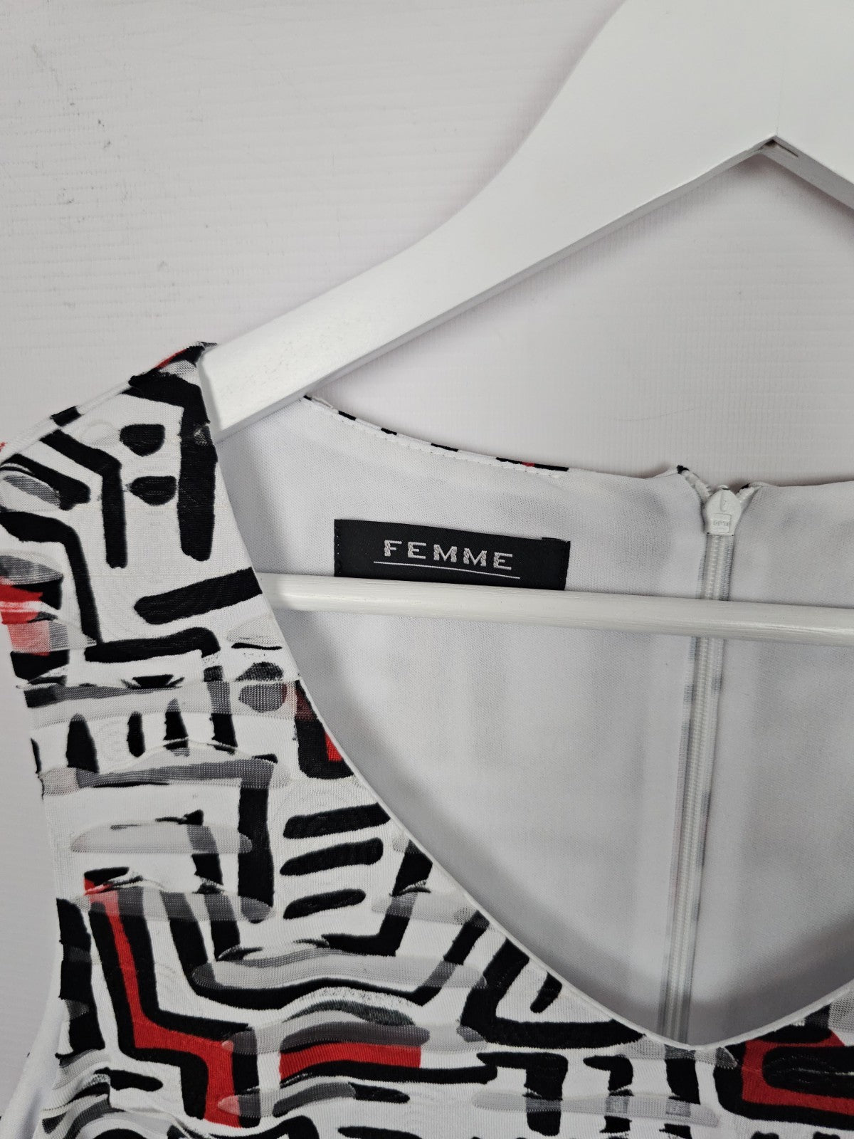 EK9169 Damen Kleid von Femme, Weiß, Gr. Ca 442