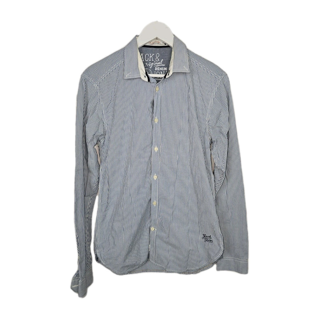 EK9090 Herren Hemd von Jack&Jones. blau-weiß, Gr.S0