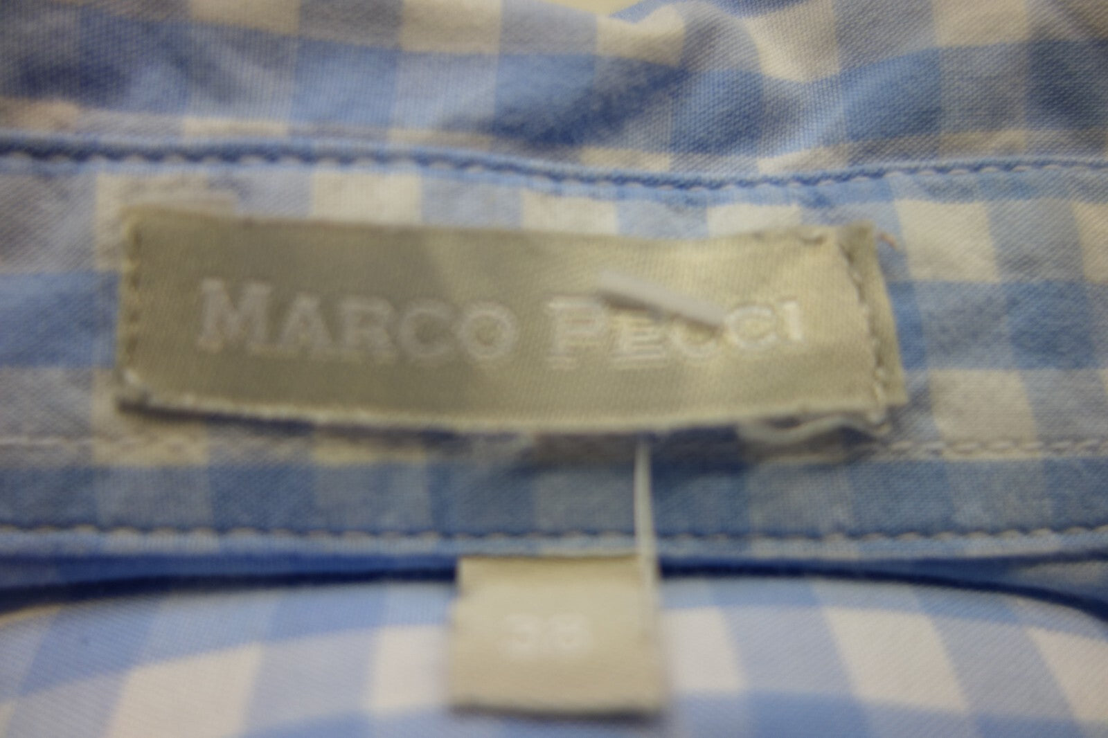EK2107 Damen Bluse, kariert von Marco Pecci, Gr. 384