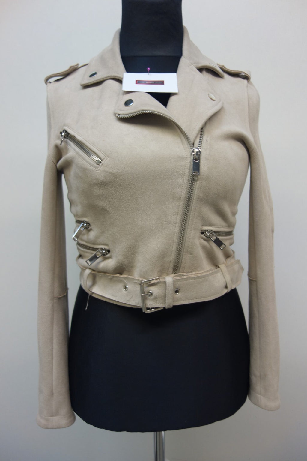 EK2513 Damen Jacke von Stradivarius, beige, Gr. S0