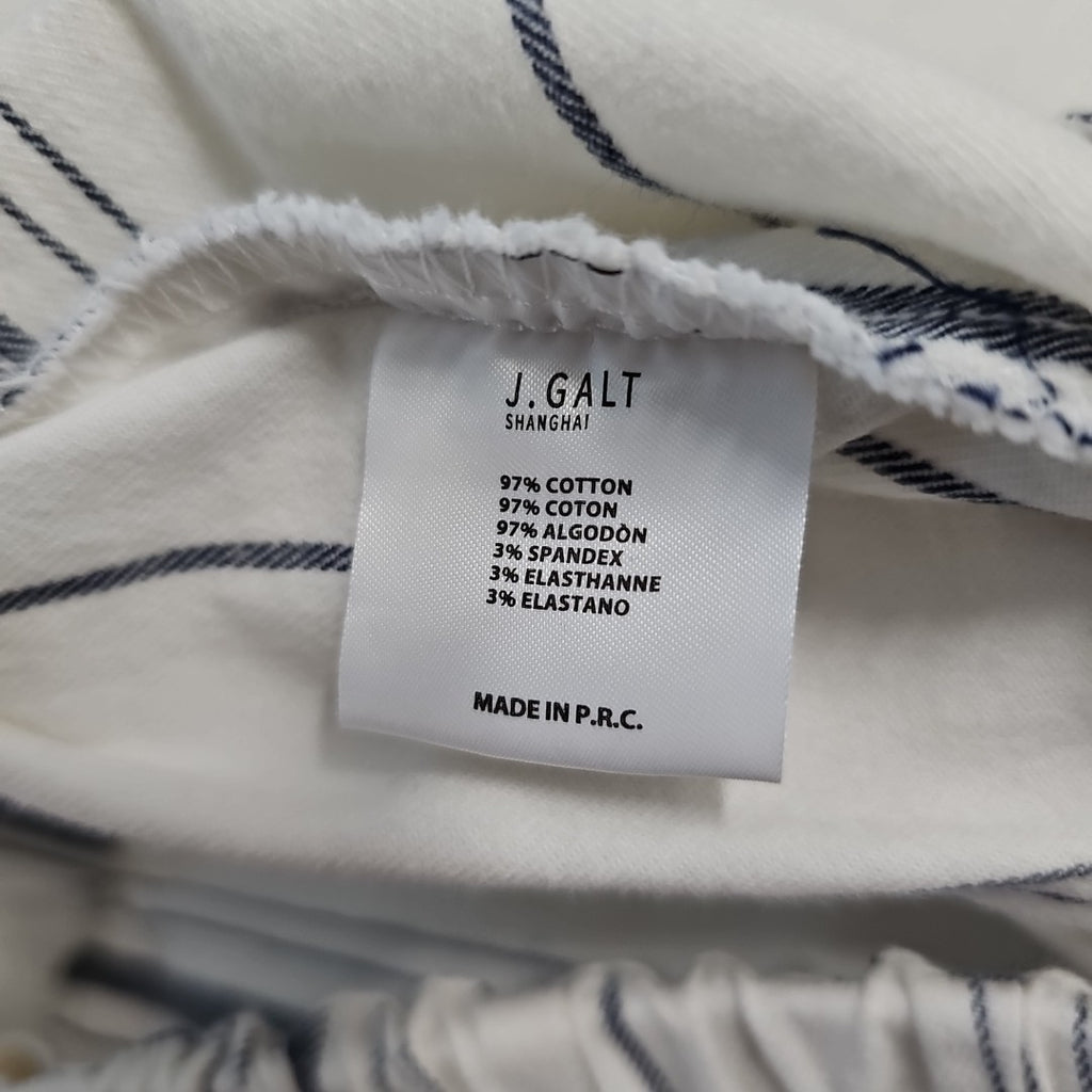 EK10153 Damen Hose von J.Galt, weiß-blau, Gestreift, Gr.XXS (Größentabelle)3