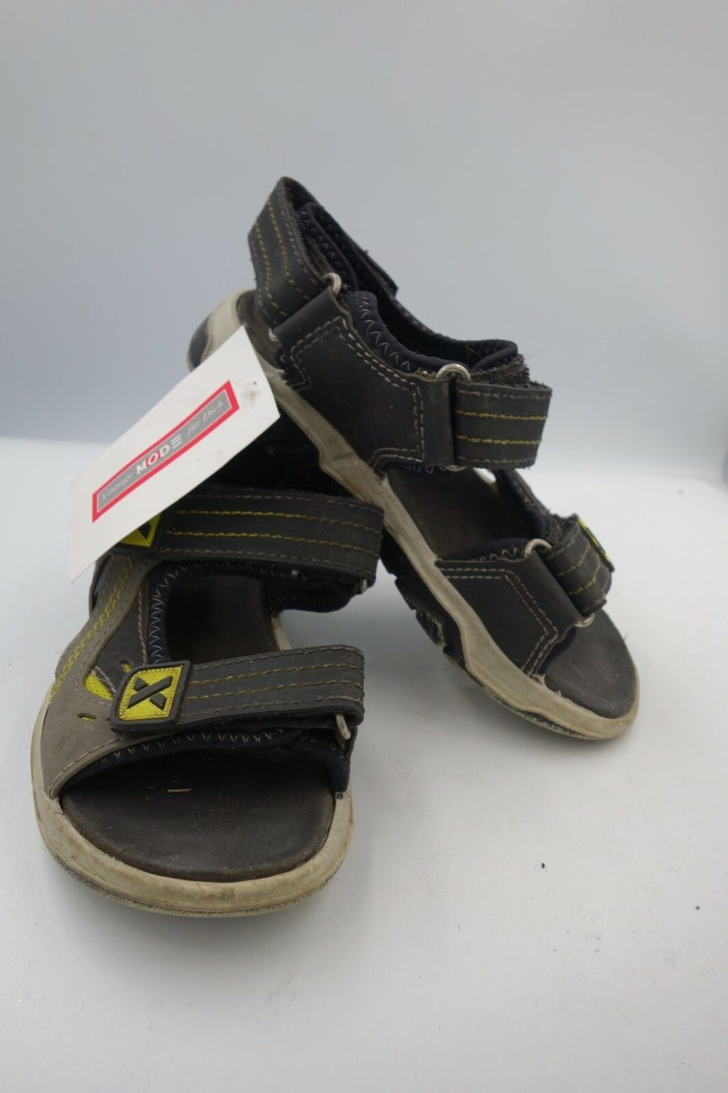 ES0688 Jungen Sandalen von Elefanten, schwarz/grau, Gr. 310