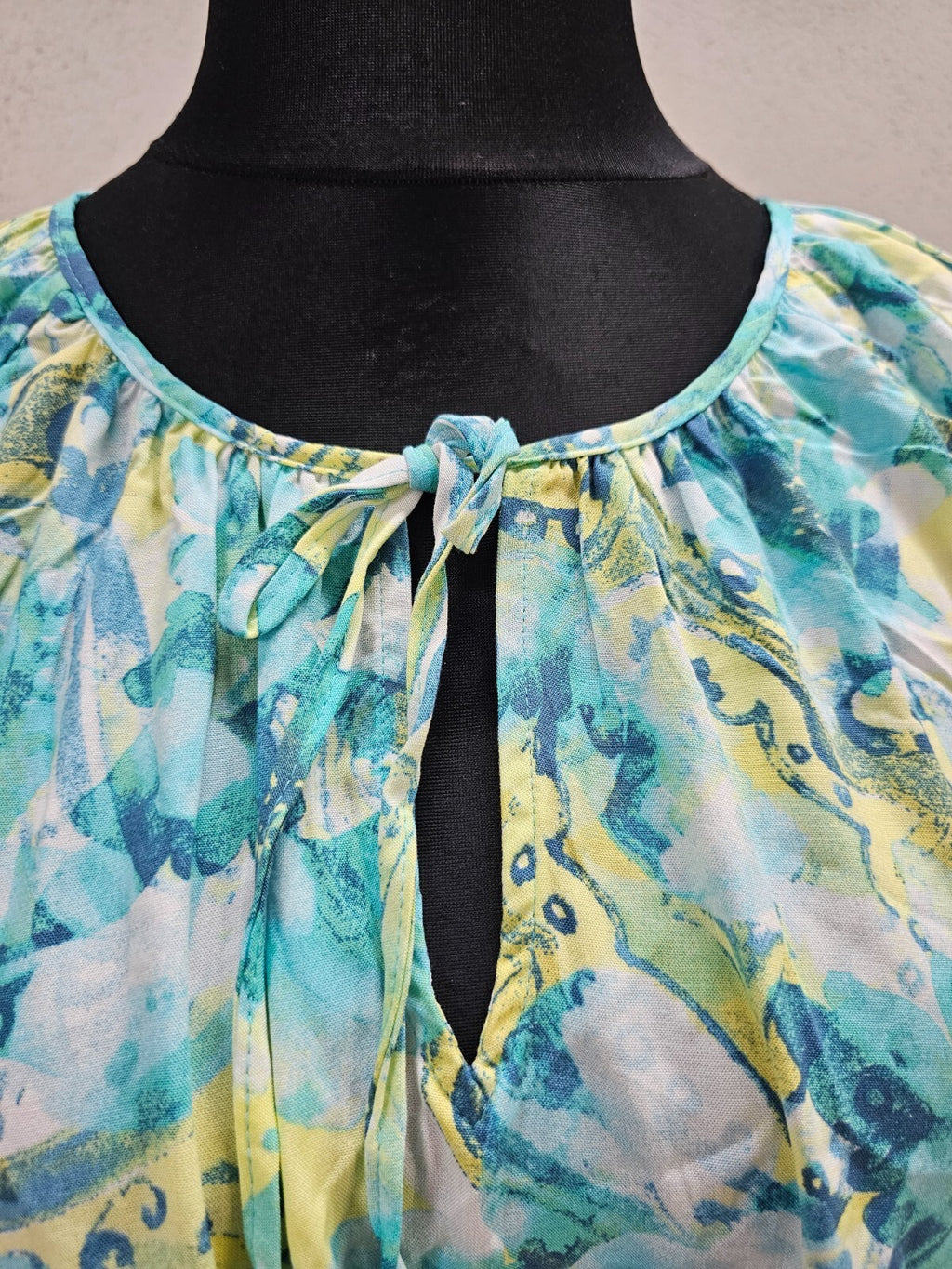 EK3983 Damen Bluse von Laura Torelli, blau, Gr.48/502