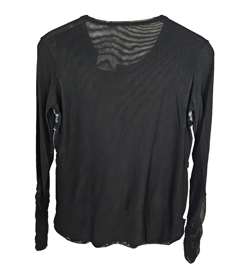 EK8179 Damen Sweatshirt, Schwarz/jeans, Gr. S/M3