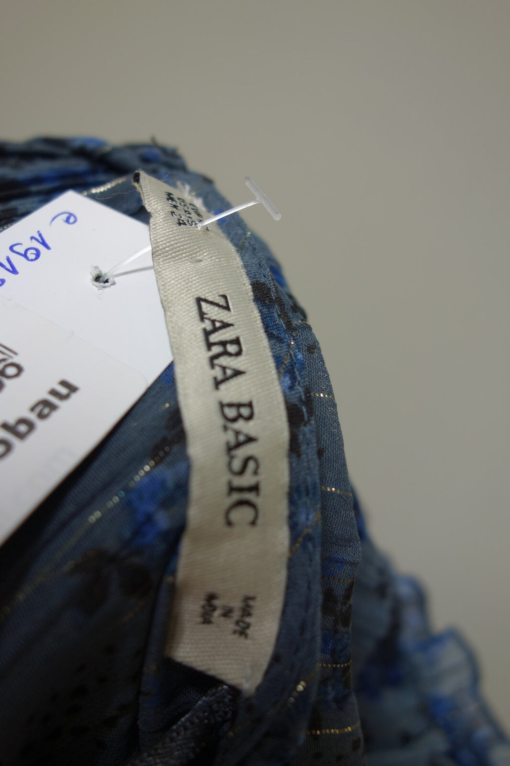 EK1912 Bluse von Zara, oversize, racublau, Gr. XS4