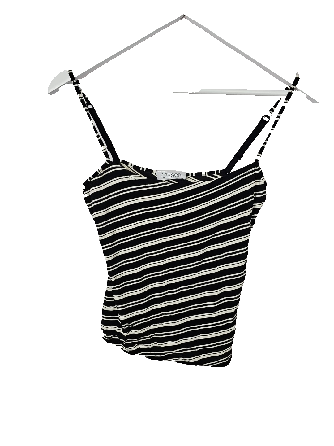 EK8608 Damen Top Clasen Gr.s Schwarz Gestreift0