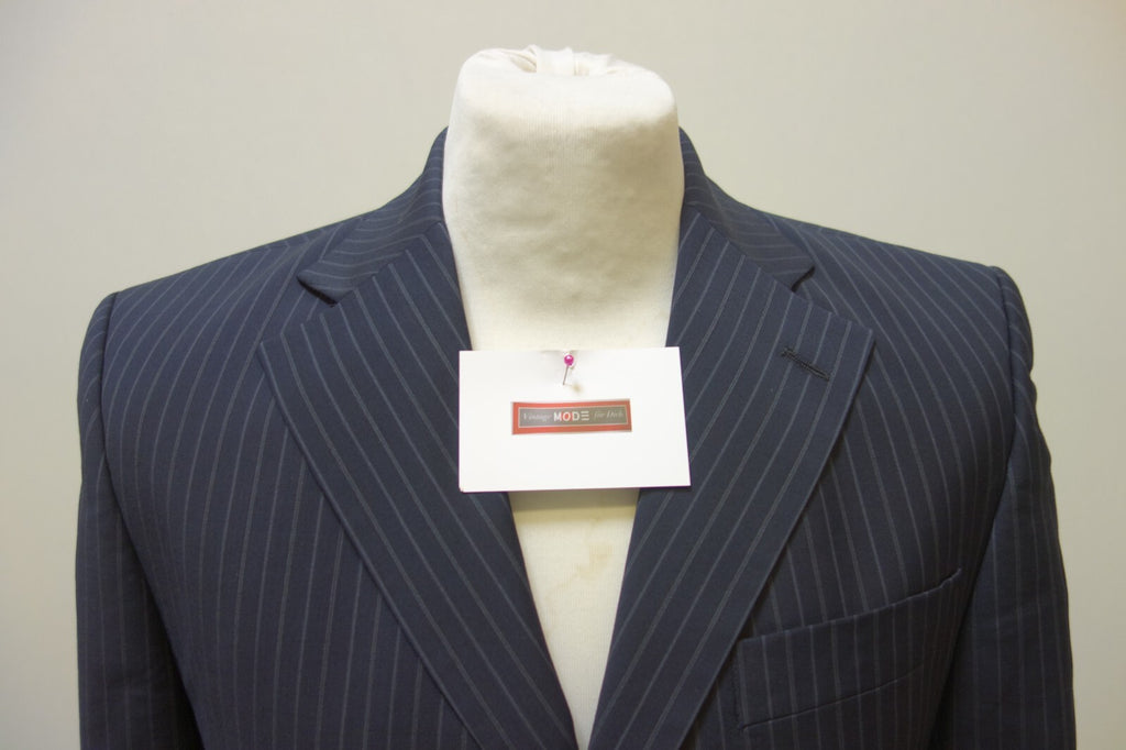 EK3816 Herren Jackett von Zara Man, schwarz mit Streifen, Gr. 462