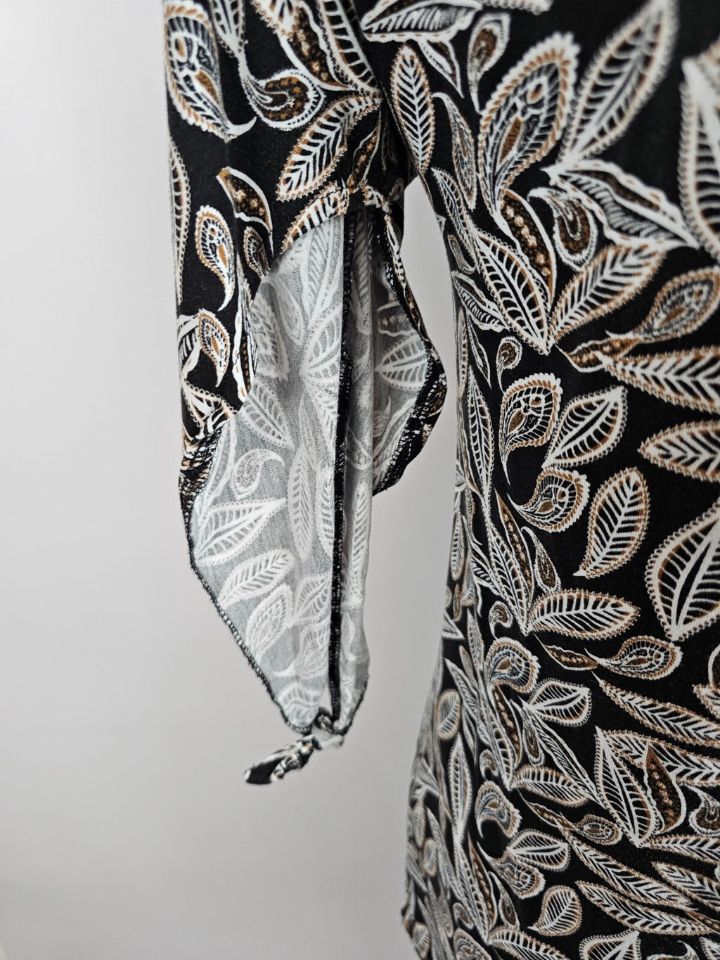 EK5505 Damen Shirt von Adagio, schwarz/braun/weiß, Gr. 446